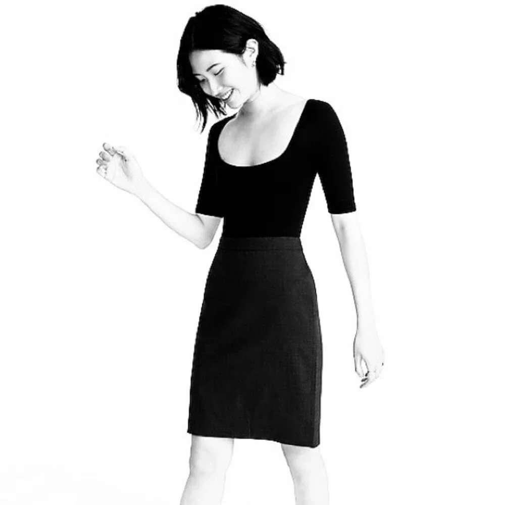 J. Crew No. 2 Pencil Wool Skirt in Black 2